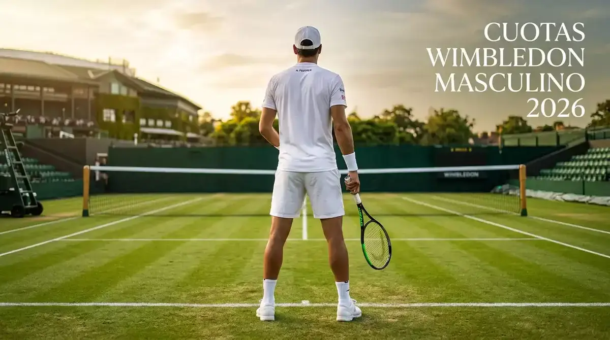 Análisis de cuotas y favoritos del cuadro masculino de Wimbledon 2026 con datos de rendimiento en hierba